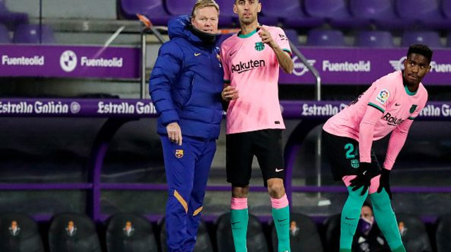 רונאלד קומאן, סרג'יו בוסקטס (צילום: David S. Bustamante/Soccrates/Getty Images)