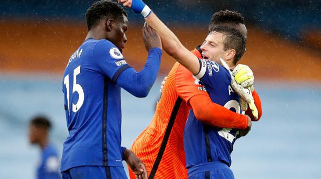 שחקני צ'לסי חוגגים (צילום: Martin Rickett - Pool/Getty Images)