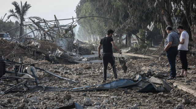 בין היעדים: אתרים לייצור אמצעי לחימה של חמאס (צילום: רשתות ערביות)