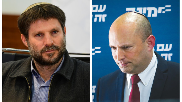 נפתלי בנט, בצלאל סמוטריץ' (צילום: אבשלום ששוני,יונתן זינדל, פלאש 90)