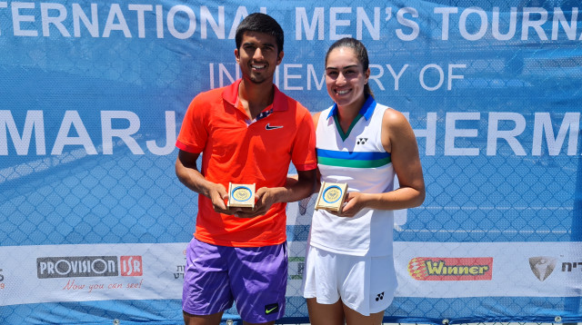 שביט קמחי, זיין קהאן (צילום: לידור גולדברג, איגוד הטניס)