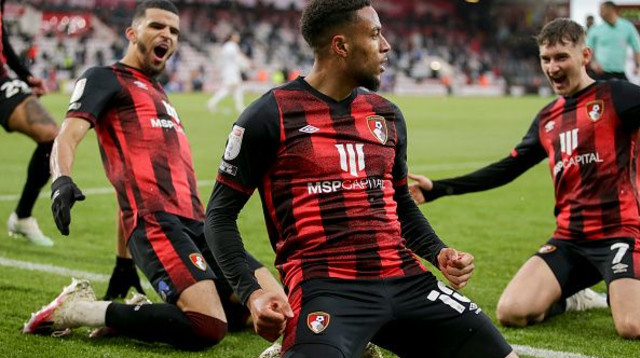 שחקני בורנמות' חוגגים (צילום: Robin Jones - AFC Bournemouth/AFC Bournemouth via )