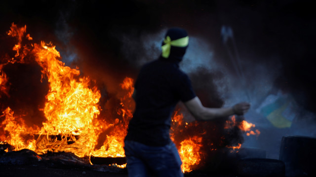 הפרות סדר אלימות בגדה המערבית סמוך לשכם (צילום: רויטרס)