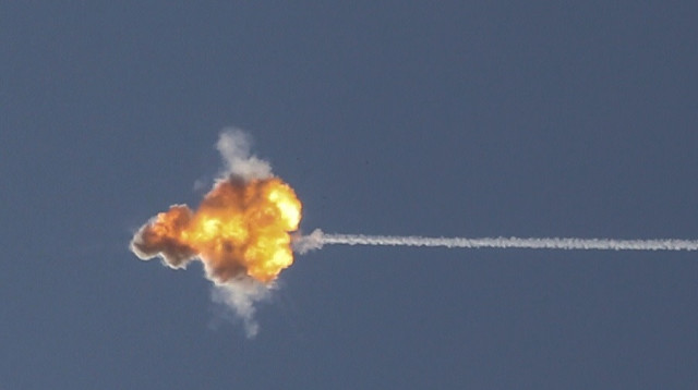 יירוט רקטות בישראל (צילום: REUTERS/Ammar Awad)