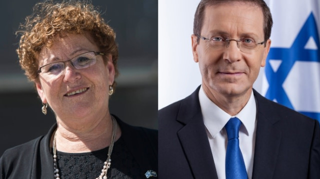 יצחק הרצוג, מרים פרץ (צילום: ללא,יונתן זינדל, פלאש 90)