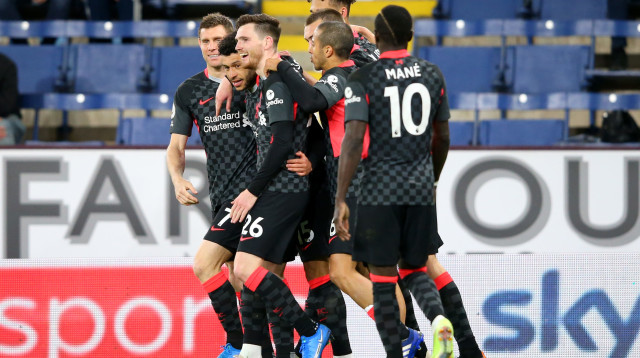 שחקני ליברפול חוגגים (צילום: Alex Livesey/Getty Images)