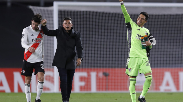אנסו פרס, מרסלו גז'ארדו (צילום: Juan Ignacio Roncoroni - Pool/Getty Images)