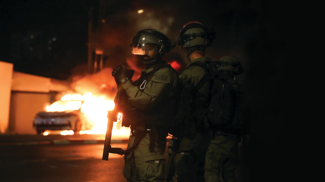 הפרעות בלוד (צילום: רויטרס)