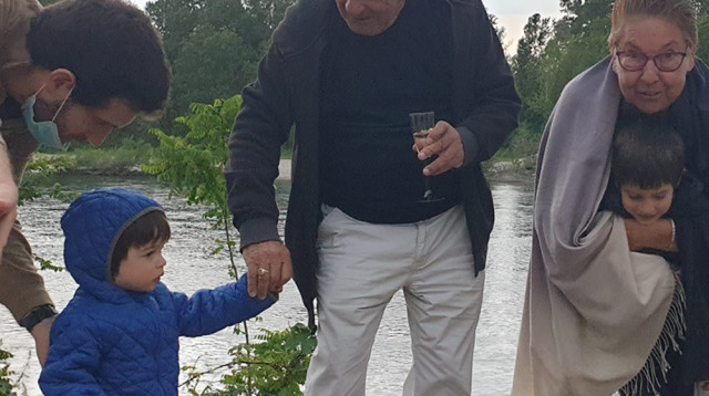 עמית בירן, הבן תום ויצחק וברברה כהן שנהרגו באסון הרכבל באיטליה לצד הבן איתן שנפצע אנוש  (צילום: באדיבות וואלה!)