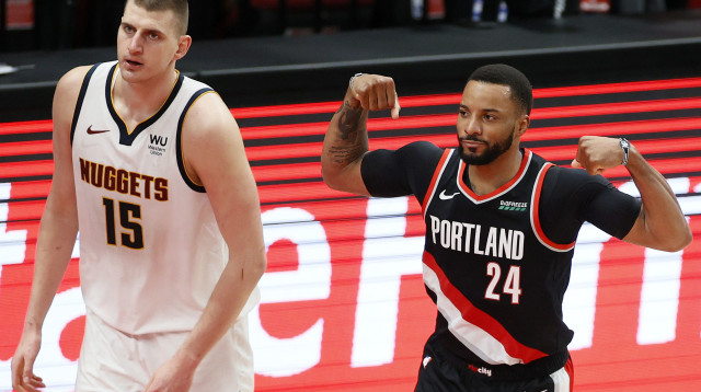 נורמן פאוול חוגג על יוקיץ' (צילום: Steph Chambers/Getty Images)