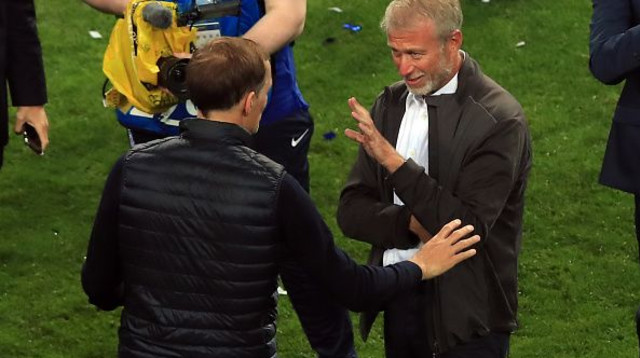 רומן אברמוביץ', תומאס טוכל (צילום: Marc Atkins/Getty Images)