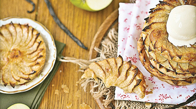 טארט בצק עלים ותפוחים (צילום: ליטל ארזי)