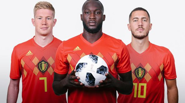 רומלו לוקאקו, אדן הזאר, קווין דה בריינה (צילום: Mike Hewitt - FIFA / Contributor)