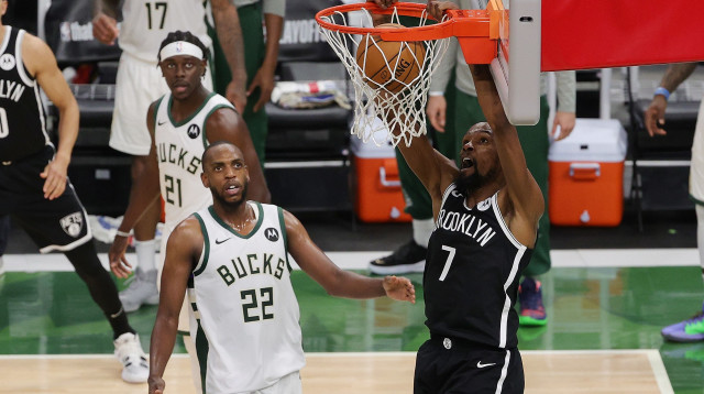 קווין דוראנט (צילום: Stacy Revere/Getty Images)