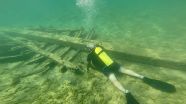 הספינה שהתגלתה בשנת 2018 (צילום: Getty images)