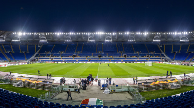 אצטדיון אולימפיקו רומא (צילום: JASPER JACOBS/BELGA MAG/AFP via Getty Images)