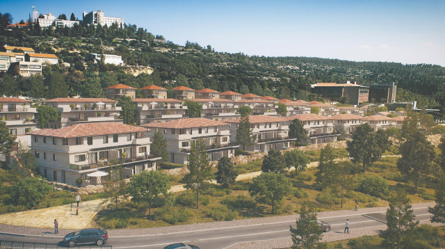 הבתים החדשים בקיבוץ קרית ענבים (צילום: 3 division)