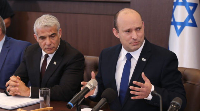 בנט ולפיד (צילום: עמית שאבי, פול)