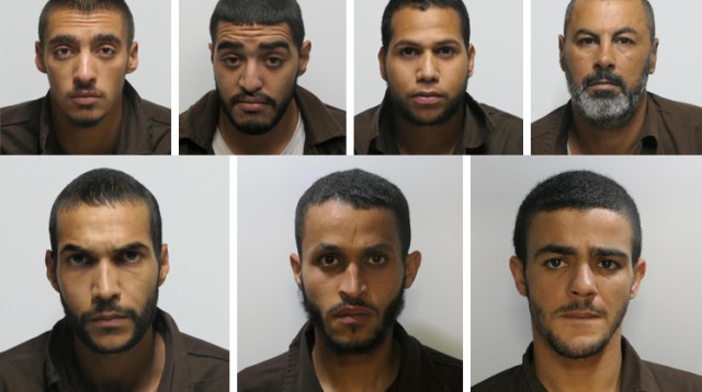 החשודים ברצח יגאל יהושע בפיגוע האבנים בלוד (צילום: תקשורת שב"כ)