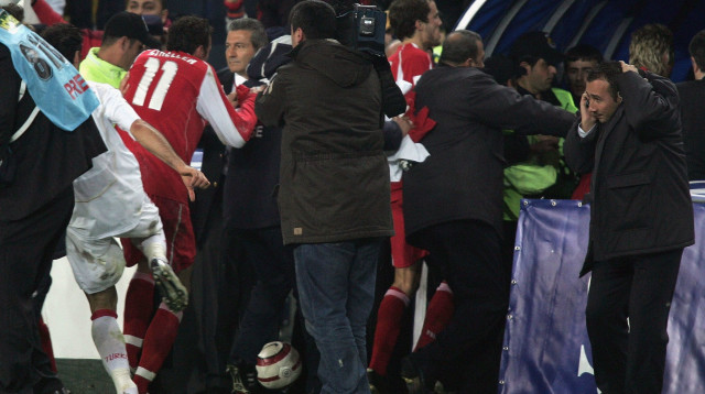 המכות בין שווייץ לטורקיה ב-2005 (צילום: Ben Radford/Getty Images)