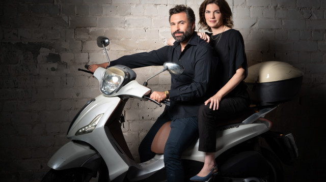 תמר זנדברג ובן זוגה אורי זכי (צילום: רמי זרגנר)