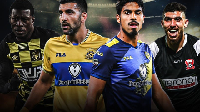 דור פרץ, אבי ריקן, אוסאמה חלאילה, עלי מוחמד (צילום: ספורט1)