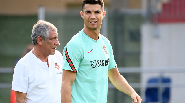 כריסטיאנו רונאלדו, פרננדו סנטוס (צילום: FRANCK FIFE/AFP via Getty Images)