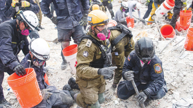 האסון במיאמי (צילום: דובר צה"ל)