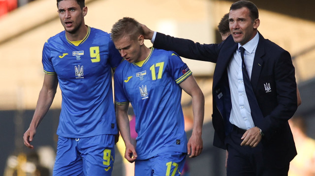 אנדריי שבצ'נקו ואלכסנדר זינצ'נקו (צילום: LEE SMITH/POOL/AFP via Getty Images)