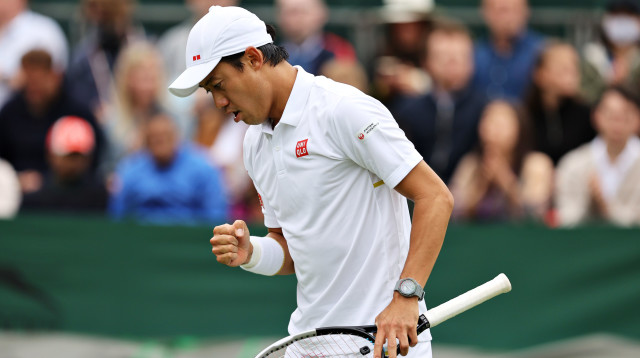 קיי נישיקורי (צילום: Clive Brunskill/Getty Images)