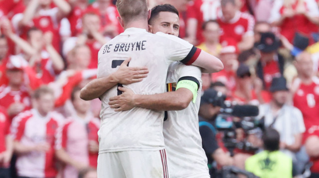 אדן הזאר, קווין דה בריינה (צילום: BRUNO FAHY/BELGA MAG/AFP via Getty Images)