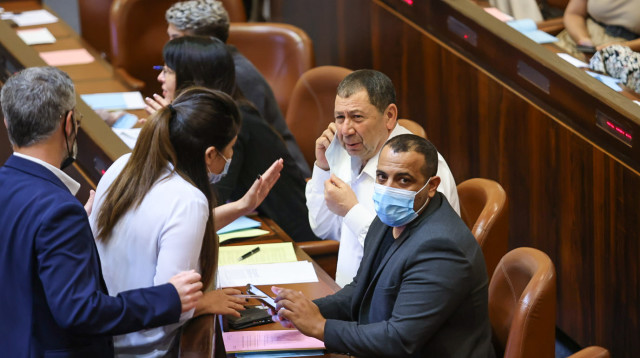 אביר קארה במליאת הכנסת (צילום: דוברות הכנסת, נועם מושקוביץ)