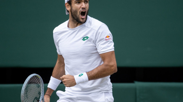 מתאו ברטיני (צילום: AELTC/David Gray - Pool/Getty Images)