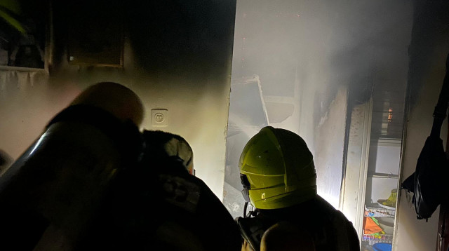 שריפה (צילום: דוברות כבאות והצלה)