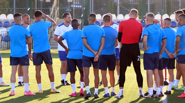 עמיר נוסבאום, שחקני קריית שמונה (צילום: לילך וייס)