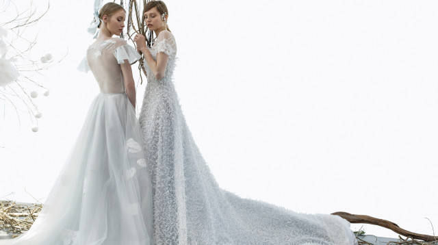 שמלת סלסט ושמלת איידן עיצוב מירה צבילינגר (צילום: אלכס ליפקין)