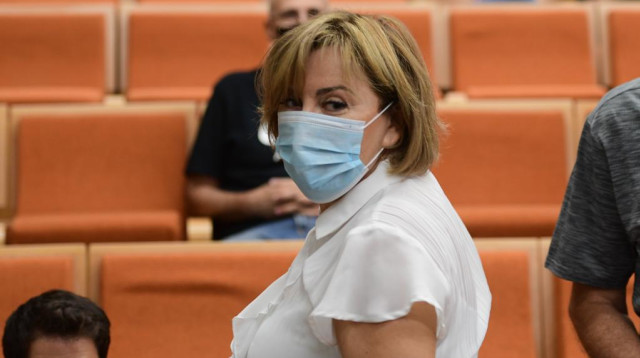 פאינה קירשנבאום בבית המשפט (צילום: אבשלום ששוני)