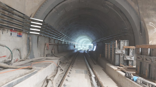 עבודות הרכבת הקלה בתל אביב (צילום: משה כהן)