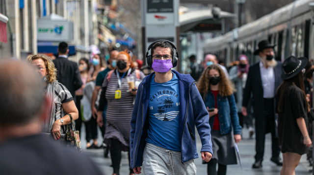 קורונה בישראל (צילום: אוליבייה פיטוסי, פלאש 90)