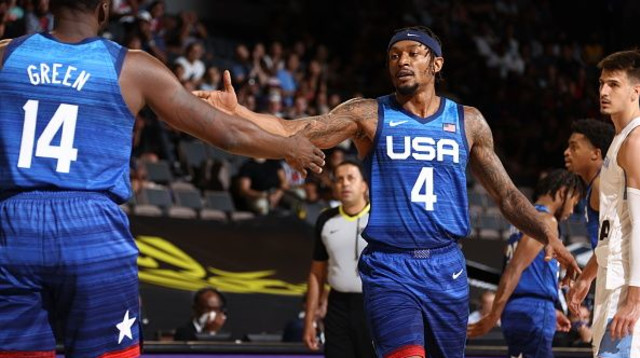 בראדלי ביל, דריימונד גרין (צילום: Ned Dishman/NBAE via Getty Images)