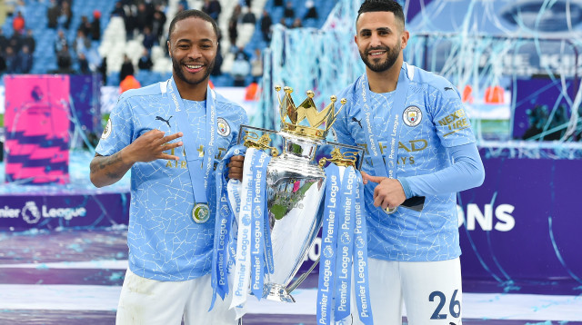 ריאד מאחרז וראחים סטרלינג (צילום: Peter Powell - Pool/Getty Images)