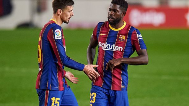 סמואל אומטיטי, קלמנט לנגלה (צילום: Pressinphoto/Icon Sport via Getty Images)