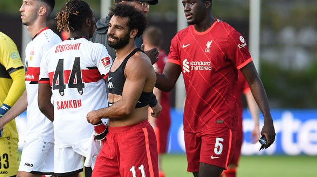 איברהימה קונאטה ומוחמד סלאח (צילום: John Powell/Liverpool FC via Getty Image)