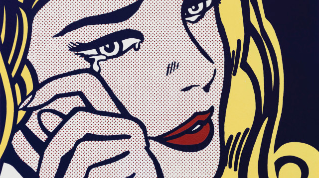 רוי ליכטנשטיין, נערה בוכה, 1964 (צילום: פרטי)