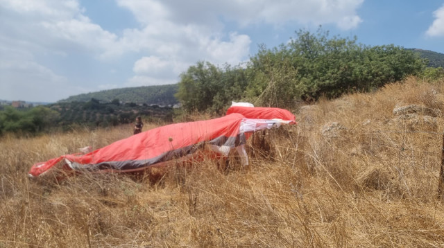 התרסקות מצנח רחיפה בגליל התחתון (צילום: דודו ברגר, תיעוד מבצעי מד"א)