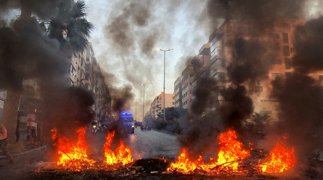 עימותים בלבנון (צילום: REUTERS/Issam Abdallah)