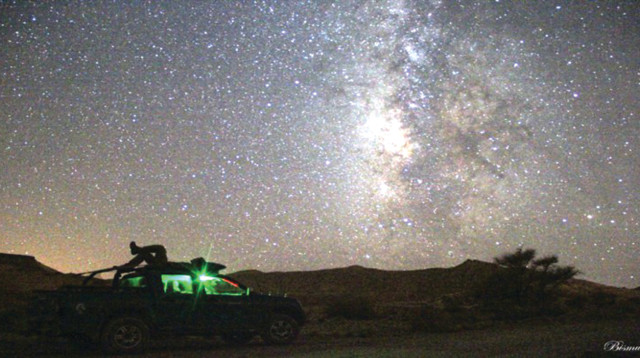 תל של כוכבים. חניון הלילה תל ערד (צילום: גל ביסמוט)