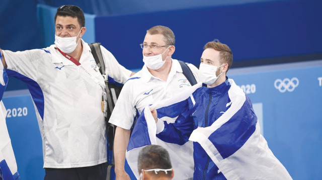 וייסבורג, דולגופיאט ובאדיר. נכנסו לספרי ההיסטוריה (צילום: עמית שיסל, הוועד האולימפי בישראל)