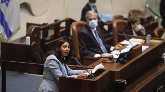 מירי רגב במליאת הכנסת (צילום: מרק ישראל סלם)