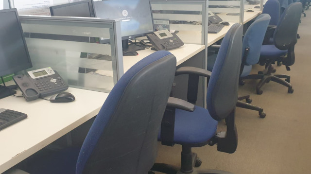 מוקד ריק בבזק בינלאומי (צילום: דוברות ההסתדרות)